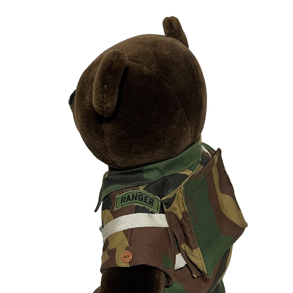 U.S. Army Bear Force of America Ranger 20 inch plush Retro Uniform Backpack - Picture 8 of 9